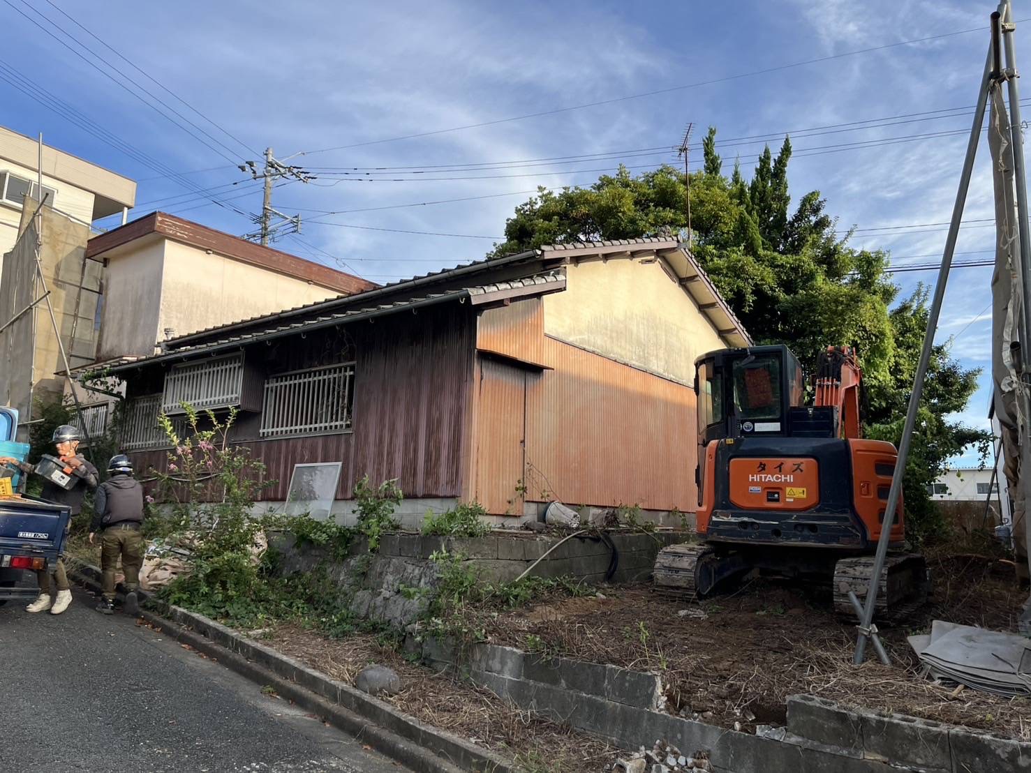 施工前（木造及び鉄骨造住宅解体工事：広川町）
