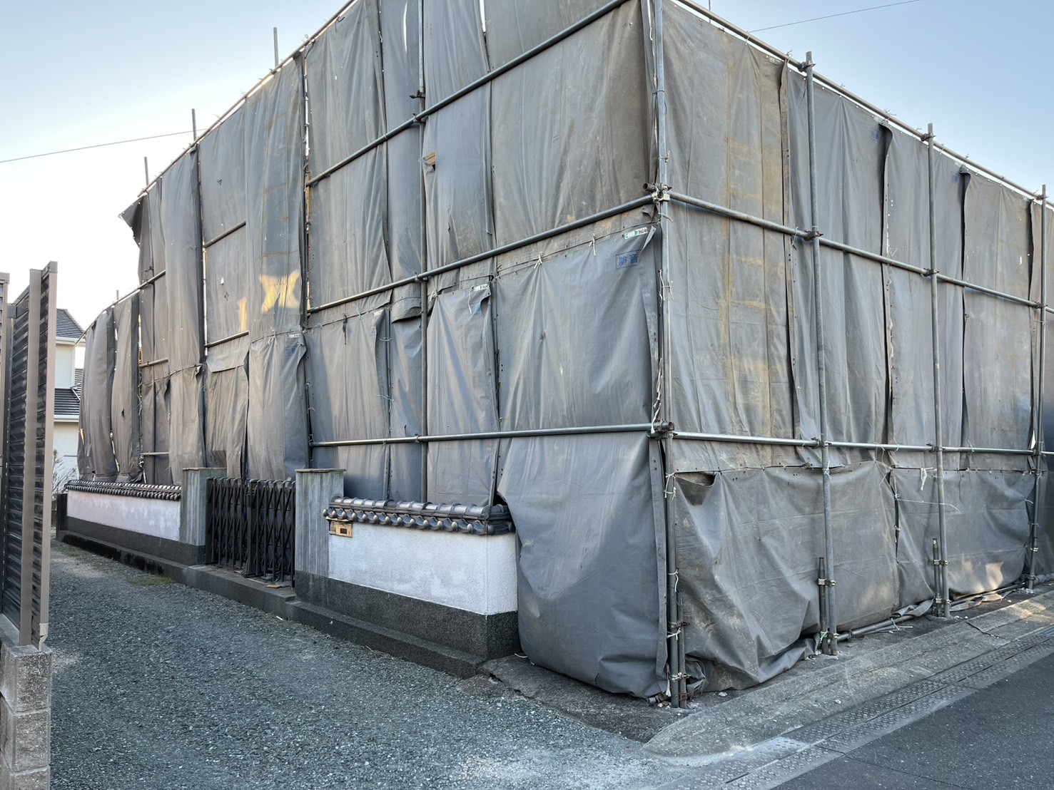 施工前（木造住宅解体工事：久留米市）